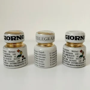 Fermacarte isolatori elettrici ceramica decorata - Piero Fornasetti