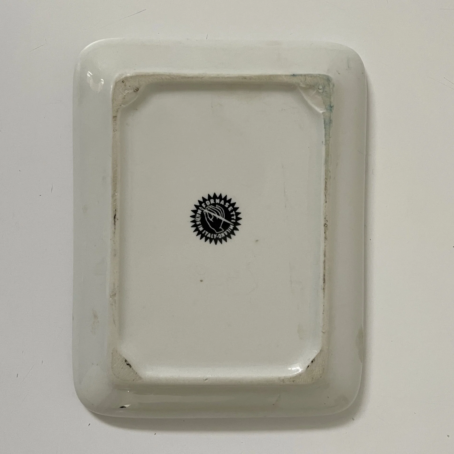 Posacenere a vaschetta decoro floreale ceramica - Piero Fornasetti - immagine 8