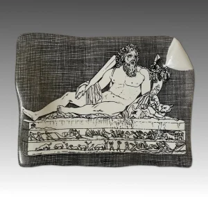 Posacenere scultura Allegoria del Nilo, ceramica decorata - Piero Fornasetti