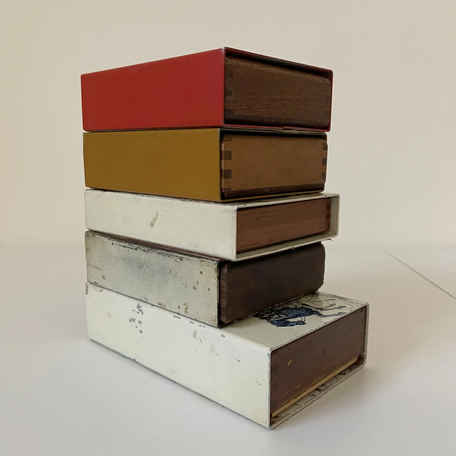 FORNASETTI PIERO, serie di 5 scatole Milano, anni '50 - immagine 4