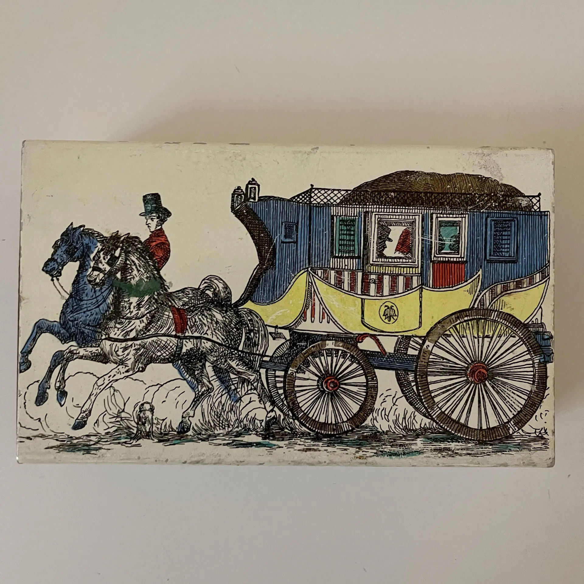 FORNASETTI PIERO, serie di 5 scatole Milano, anni '50 - immagine 5