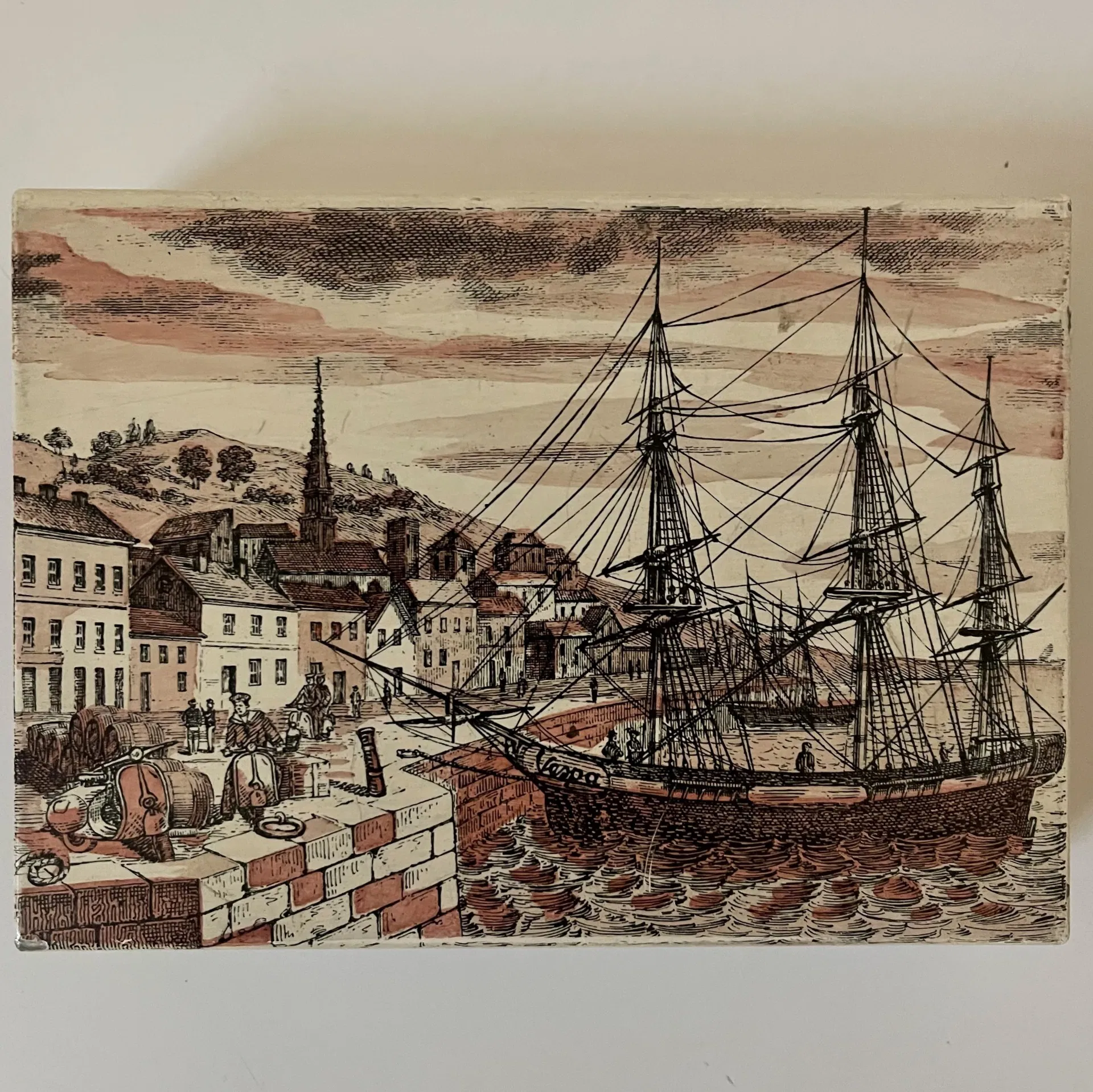 FORNASETTI PIERO, serie di 5 scatole Milano, anni '50 - immagine 6