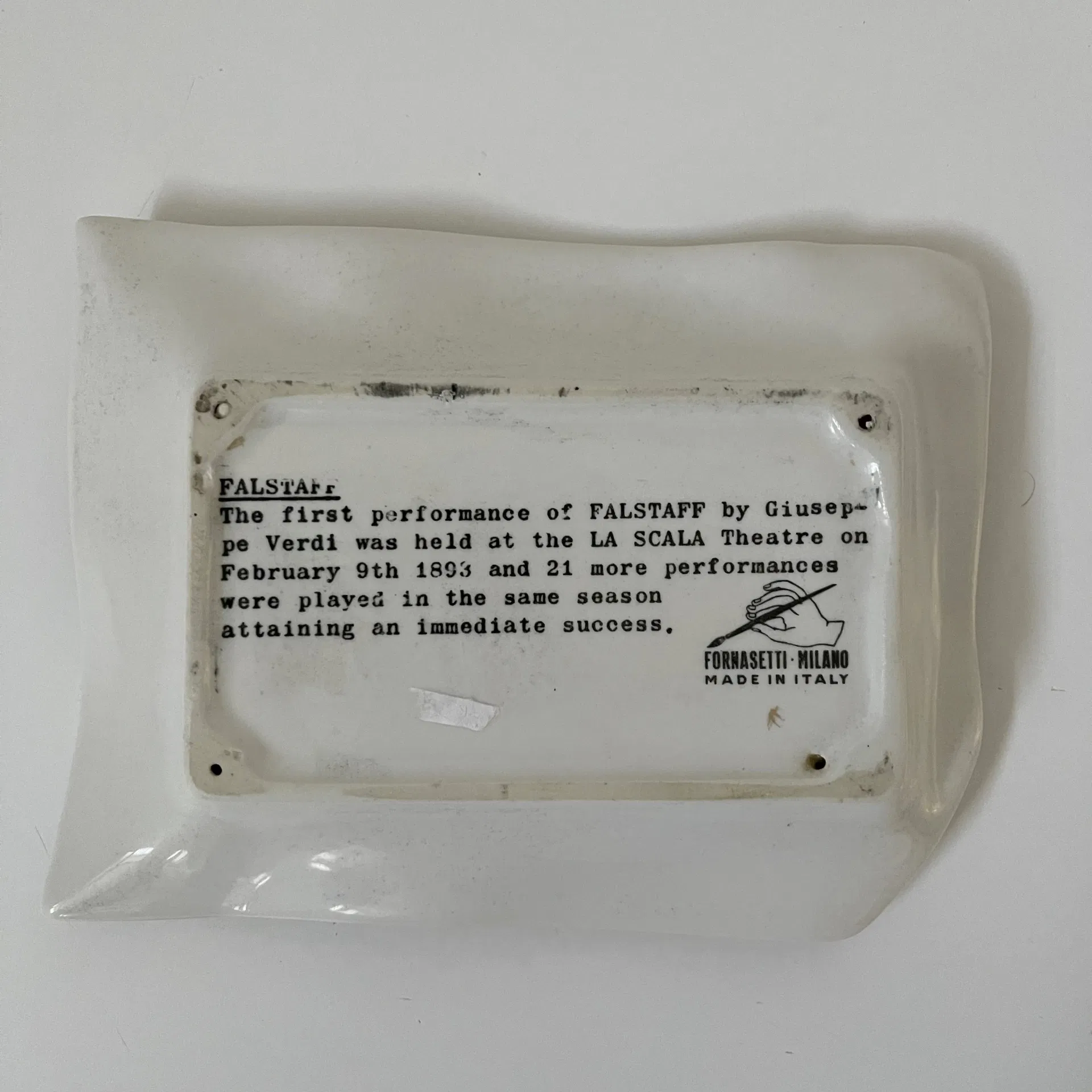 Quattro svuotatasche: Falstaff, Iris e Norma, ceramica con stampa grafica - Piero Fornasetti - immagine 7