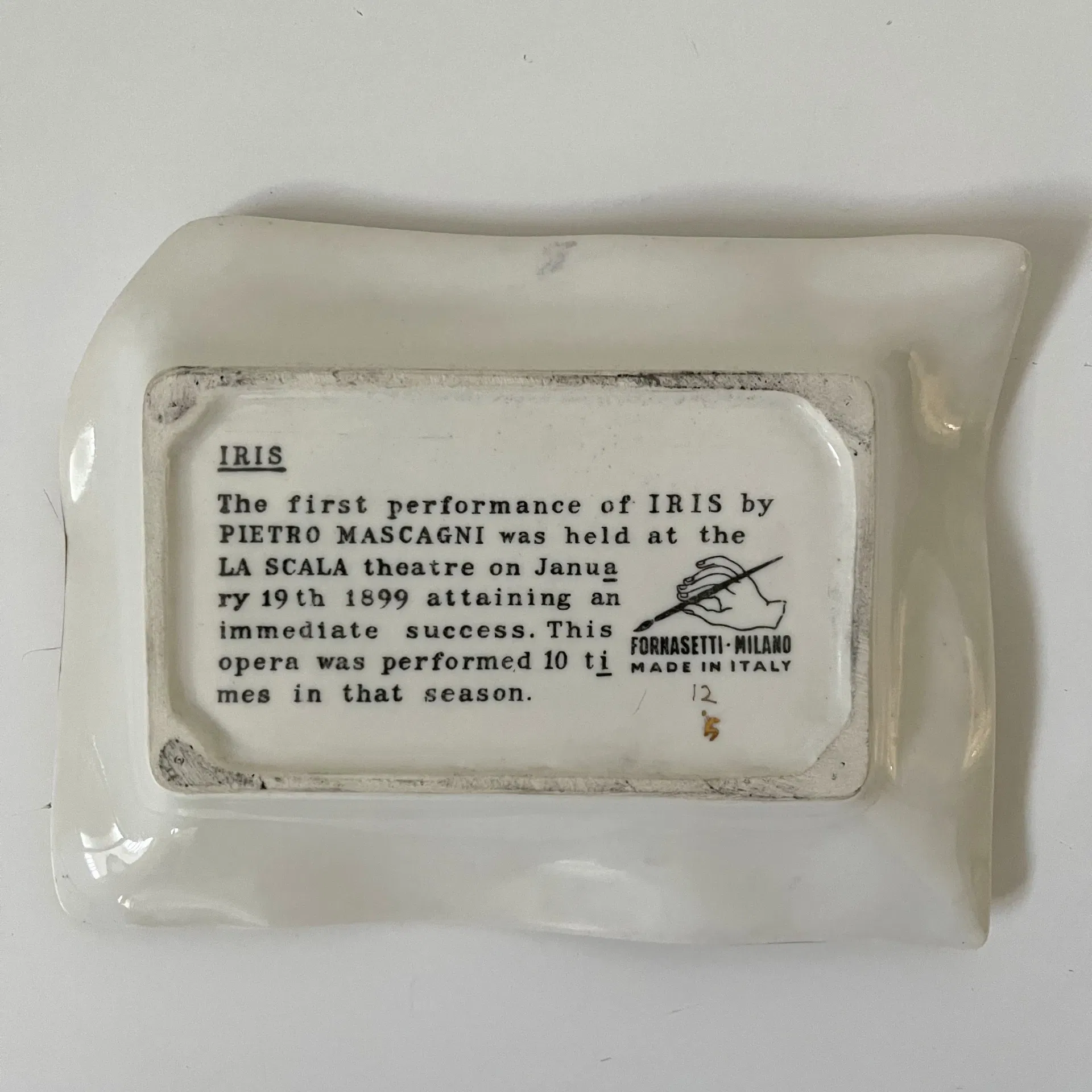 Quattro svuotatasche: Falstaff, Iris e Norma, ceramica con stampa grafica - Piero Fornasetti - immagine 8