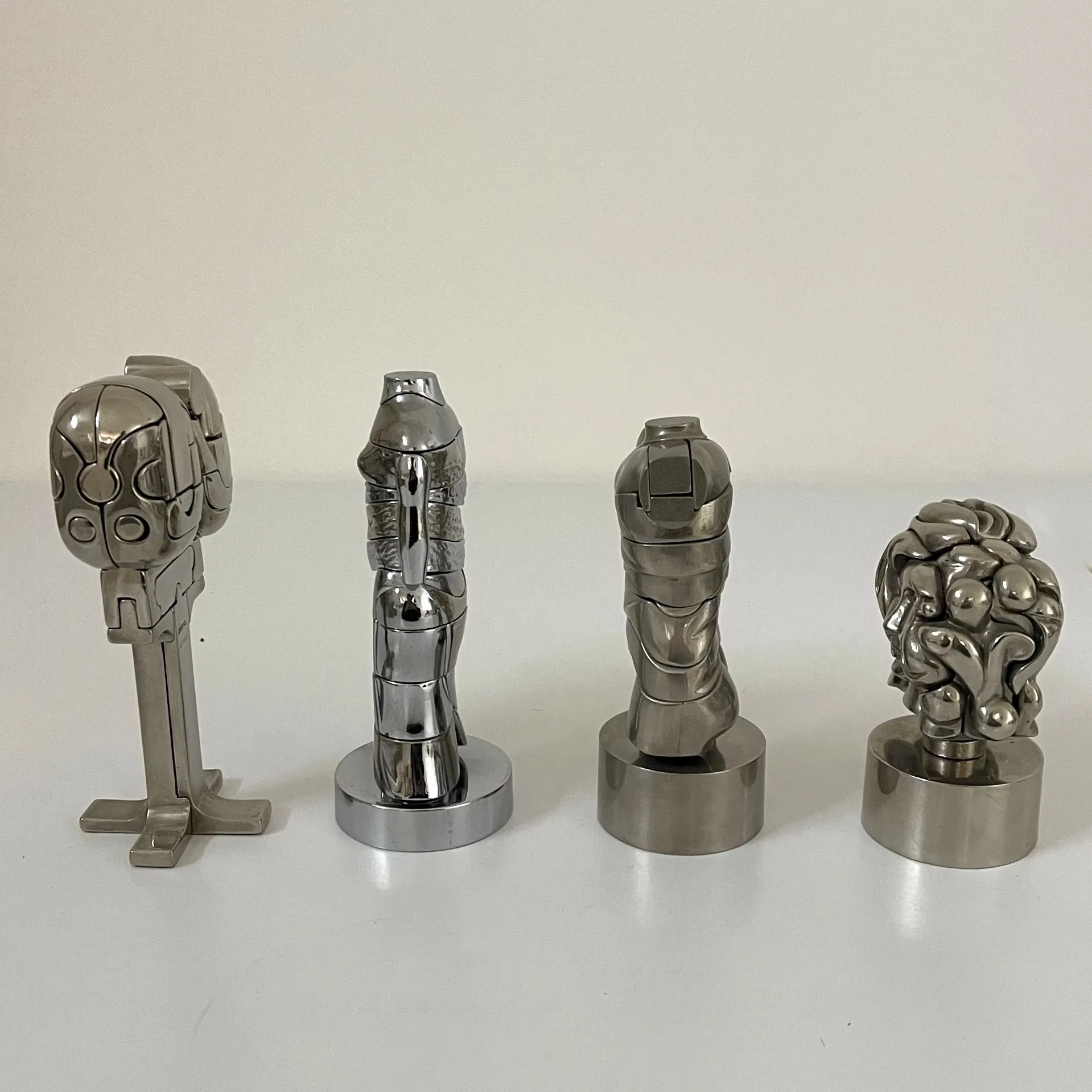 MIGUEL BERROCAL , Serie Micro - Multiples, sculture metallo cromato - immagine 3