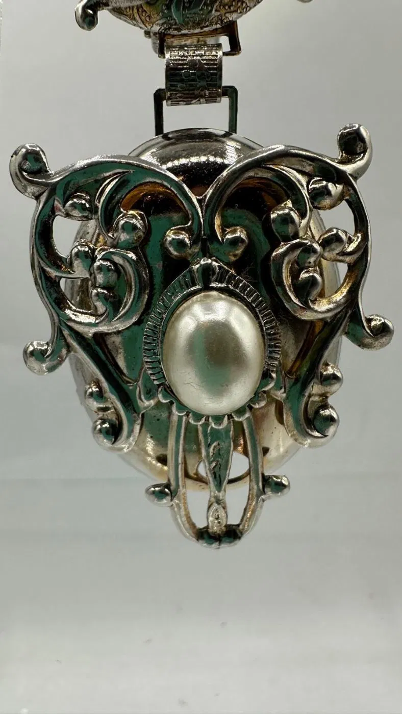 Orecchini pendenti in metallo a clips - immagine 2