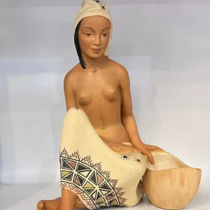 "Pekuela" n. 103, scultura in ceramica policroma - Bio Torino