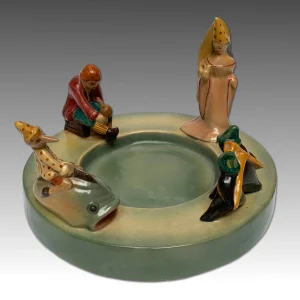 Pinocchio e personaggi - Svuota tasche centrotavola ceramica - Ars Pulchra (Lenci)