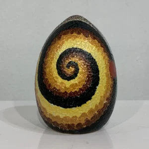 Uovo in ceramica decorata - Nicolay Diulgheroff per Albisola