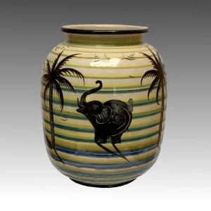 Vaso ceramica decorata a mano -Rometti di Umbertide